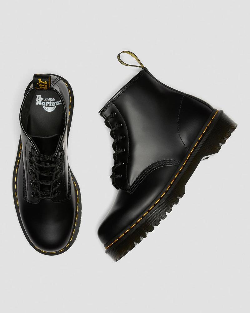 Dr Martens 101 Bex Smooth Læder Ankelstøvler Dame Sort | DK 3PJJ